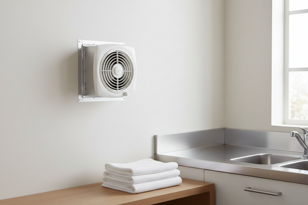 200 CFM Through-The-Wall Exhaust Fan with On/Off Switch