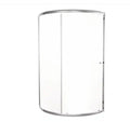 38 in. W x 70 in. H Round Sliding Framed Corner Shower Enclosure in Chrome with Clear Glass