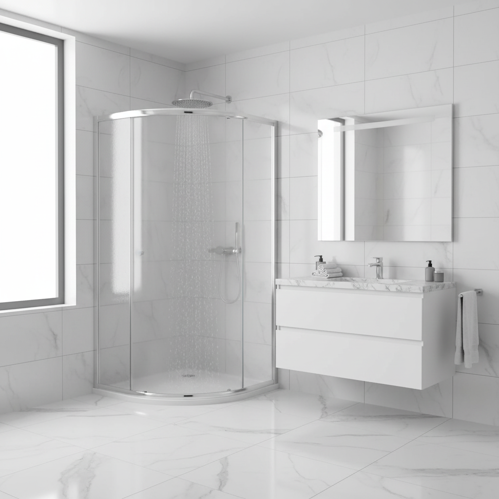 38 in. W x 70 in. H Round Sliding Framed Corner Shower Enclosure in Chrome with Clear Glass