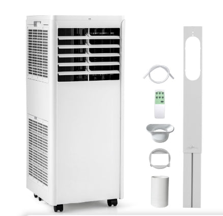 4-in-1 8000 BTU Portable Air Conditioner with Fan and Dehumidifier
