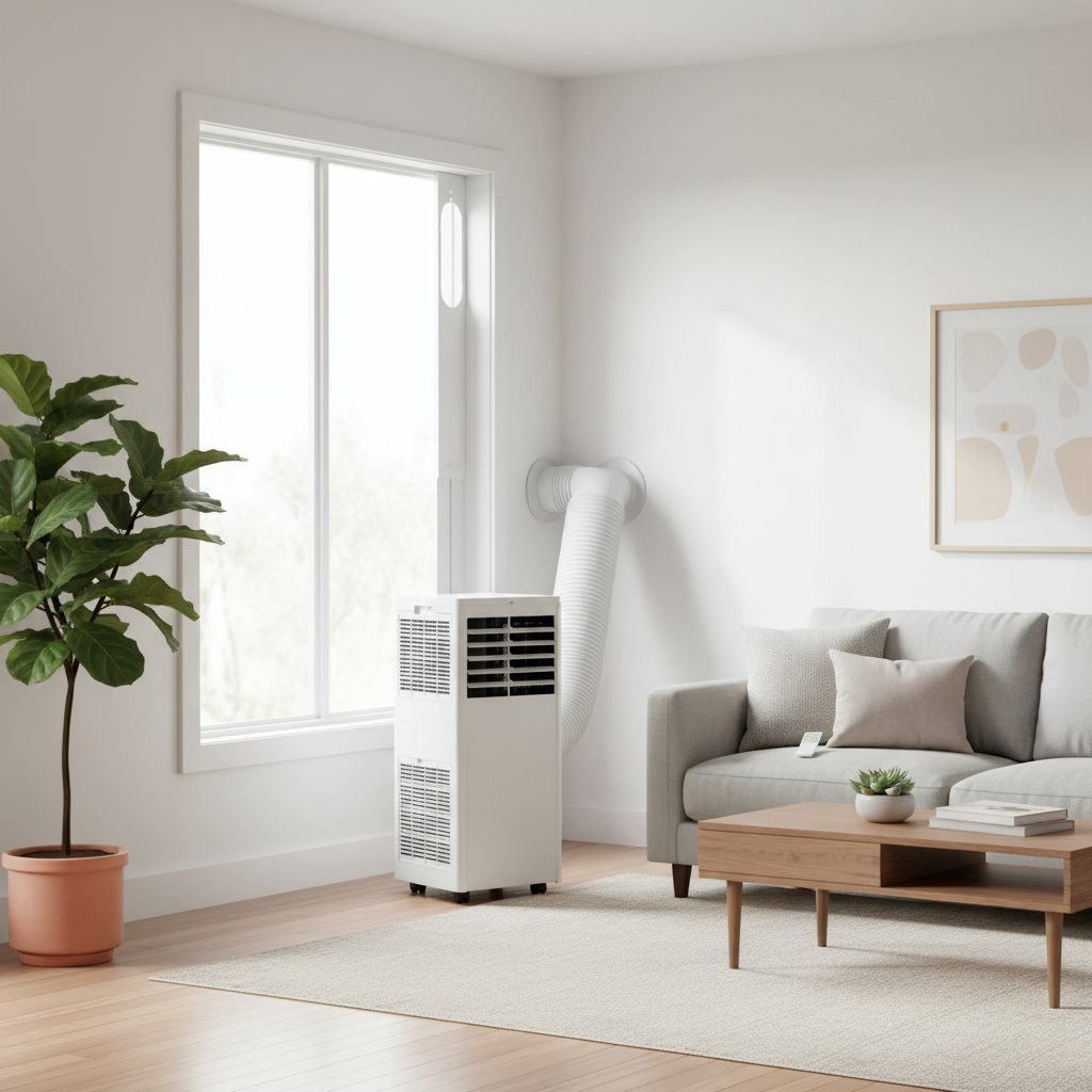 4-in-1 8000 BTU Portable Air Conditioner with Fan and Dehumidifier