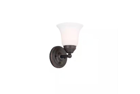 Ashhurst 1-Light ORB Wall Sconce with Switch