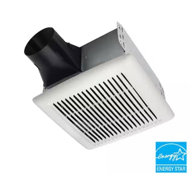 Broan-NuTone Flex Series 80-110 Selectable CFM, Room Side Installation, Bathroom Ceiling Exhaust Fan,1/1.5-Sone, Energy Star