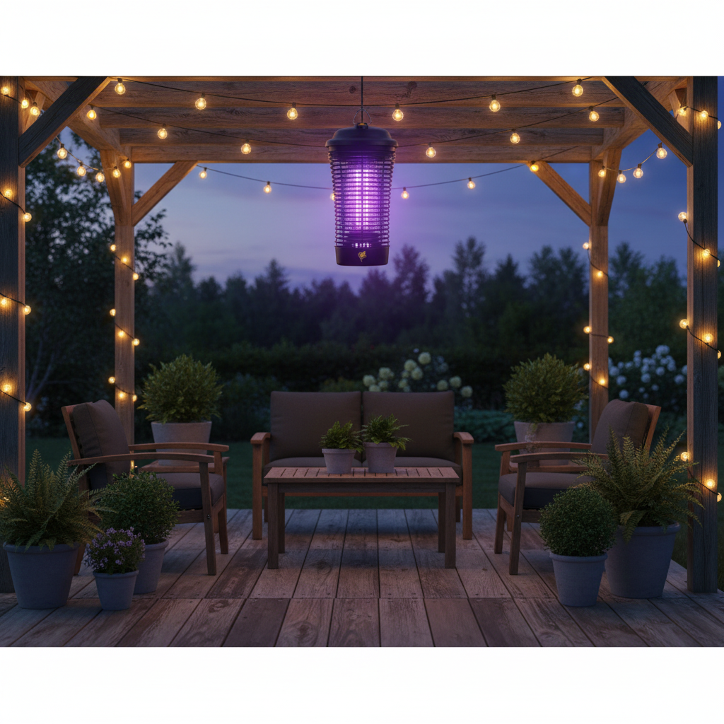 Black Flag 5500 Volt Deluxe 40 Watt Bug Zapper Insect Killer, 1.5 Acre Coverage