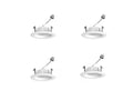 EcoSmart ECS 4 in. 6CCT Selectable Recessed Retrofit Trim California 4-Pack