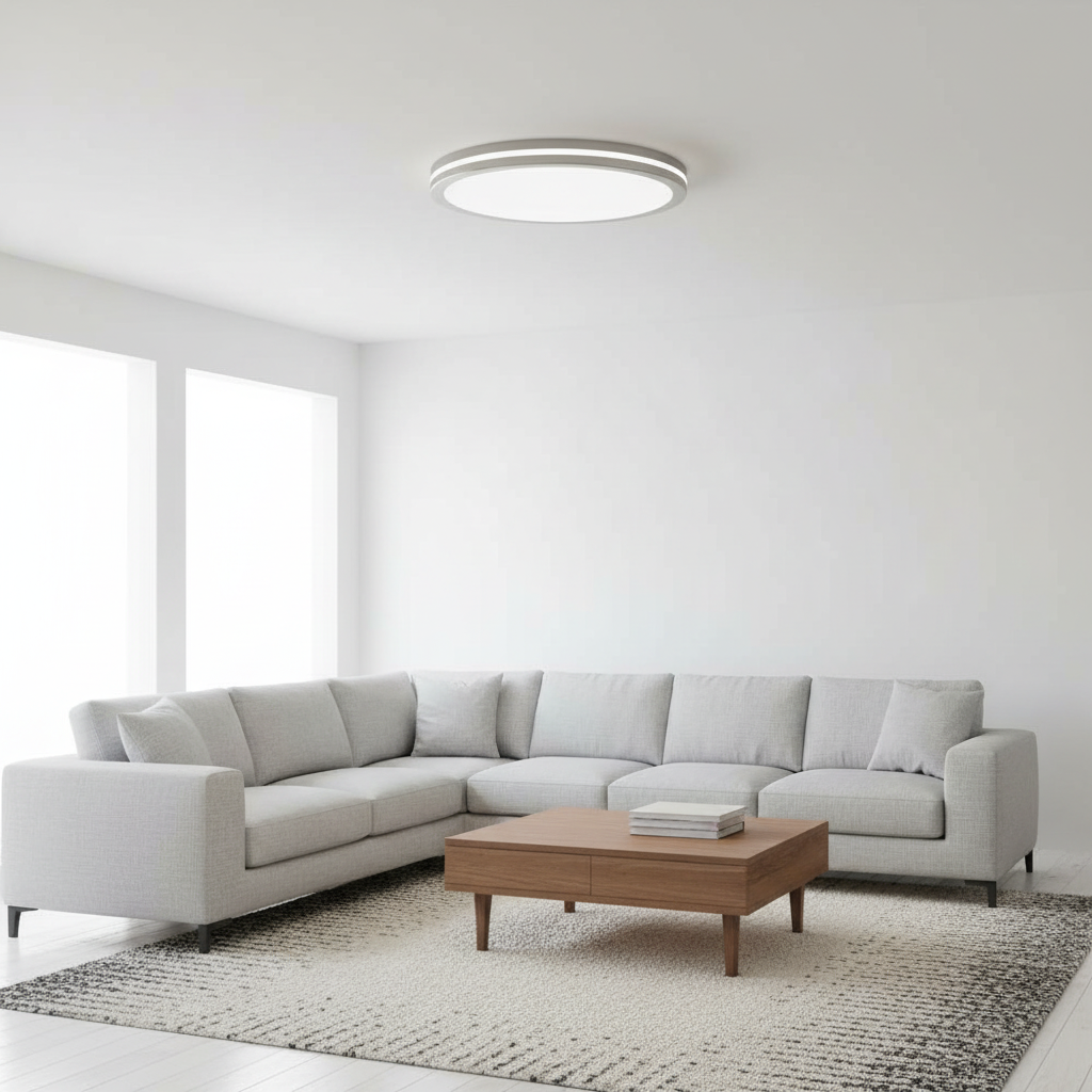 Commercial Electric Flexinstall Oval 16 in. Brushed Nickel Indoor Integrated LED Recessed Ceiling Light with 5CCT Plus DuoBright