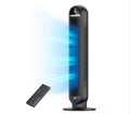 Essential 36 in. 4 fan speeds Tower Fan in Black with Remote, 90° Oscillation and 8-Hour Timer