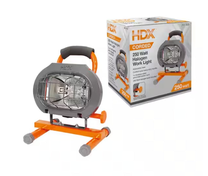 HDX 250-Watt Portable Halogen Work Light