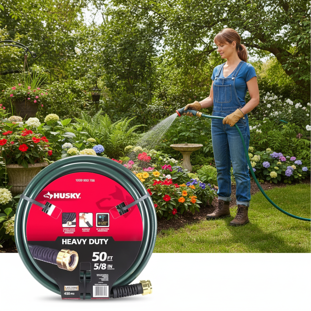 Husky 5/8 in. x 50 ft. Heavy-Duty Hose