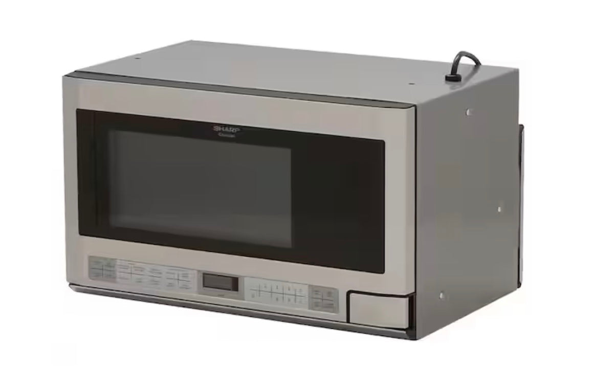 Sharp 24 in. 1.5 cu. ft. 1,100-Watt Over the Counter Microwave in Stainless Steel with Sensor Cooking Technology