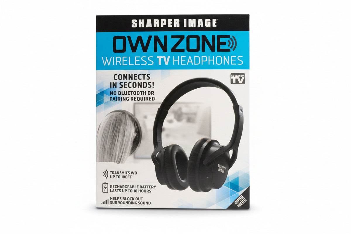 OWN ZONE Wireless TV Headphones in Black