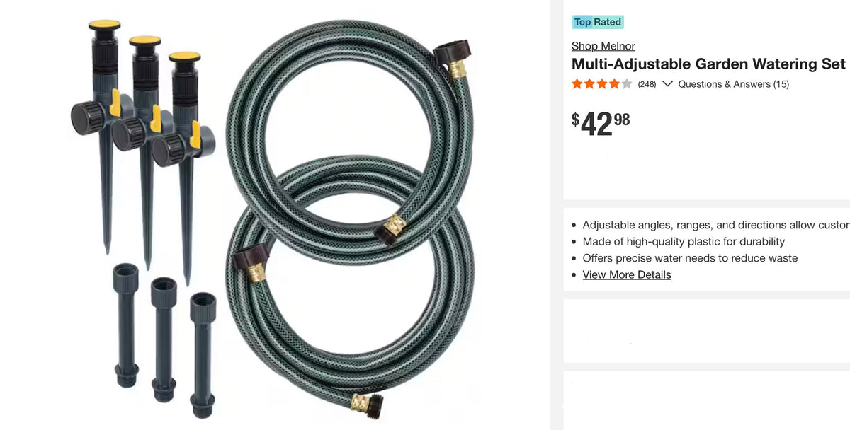 Melnor Multi-Adjustable Garden Watering Set