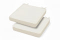 Magpie Fabrics Square Corner Seat Cushion, 18" x 18" x 2.5", 2 Pack, Indoor/Outdoor Waterproof Weather Resistant Universal Chair Pads for Patio Garden Dining - Cream Beige