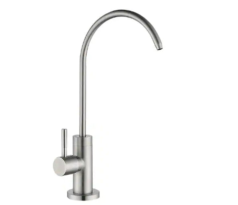 ATKING Lead-free Single-Handle Beverage Faucet with Quick-Connect Fitting in Stainless Steel Brushed Nickel for RO System