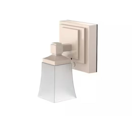 Westek 5 in. Satin Gold Single LED Downlight Vanity Sconce Light with Remote