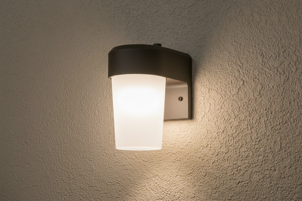 Commercial Electric FE 60-Watt, Equivalent CE Integrated LED Jelly Jar Bronze, Outdoor Hardwired Wall Sconce Light 4000K