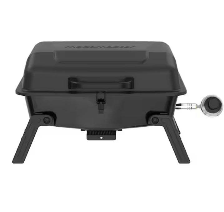 Megamaster Portable 1 Burner Propane Gas Tabletop Grill in Black