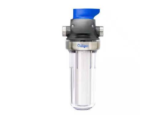 Culligan Sediment Valve-in-Head Filter Clear Housing with P5 Cartridge Water Filtration System