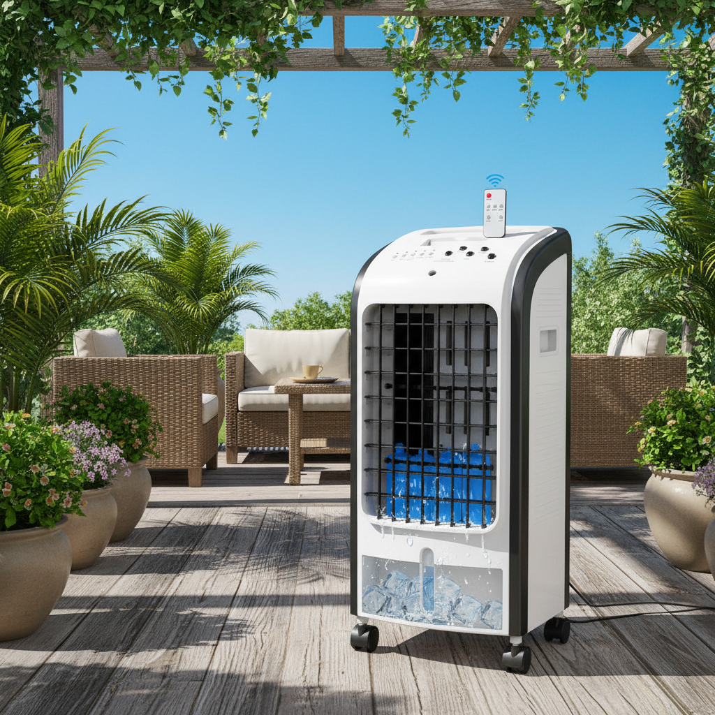 SUGIFT 168 Evaporative Portable Air Cooler Fan & Humidifier, White