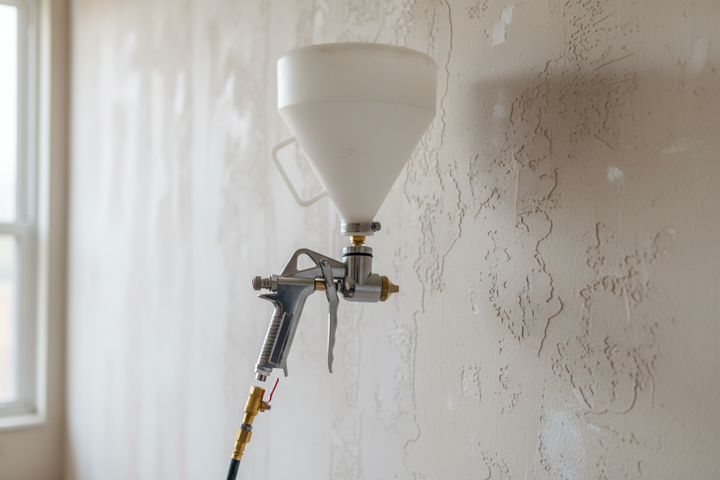 Pro Gun and Hopper for Spray Texture Repair