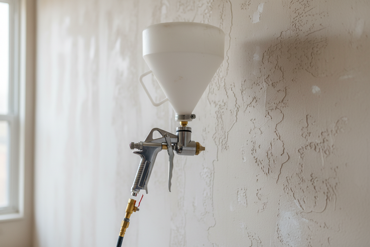 Pro Gun and Hopper for Spray Texture Repair
