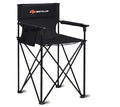 38 in. Black Folding Camping Chair with Carrying Bag