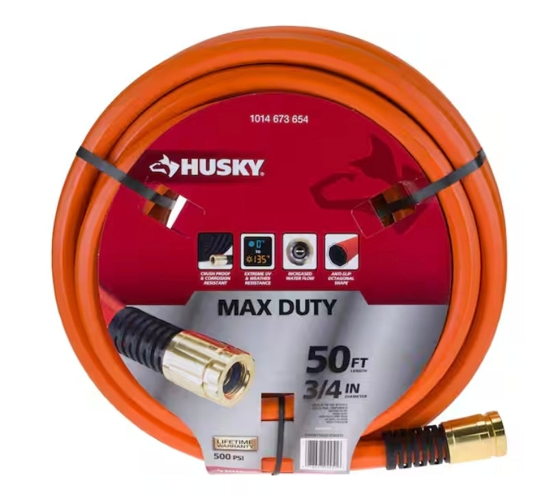 Husky 3/4 in. Dia x 50 ft. Husky Max Duty Garden Hose