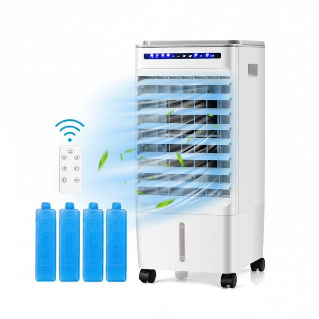 Costway 3-in-1 Evaporative Air Cooler Portable Air Cooling Fan w/ Fan & Humidifier