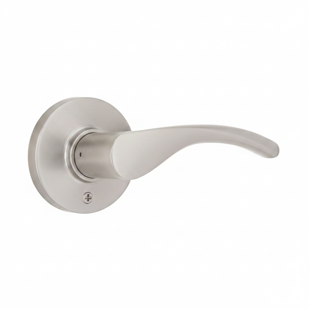 Decorators Collection Primrose Satin Nickel Passage Hall/Closet Door Handle