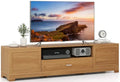 Costway Farmhouse Rustic TV Stand for TVs up to 80"
