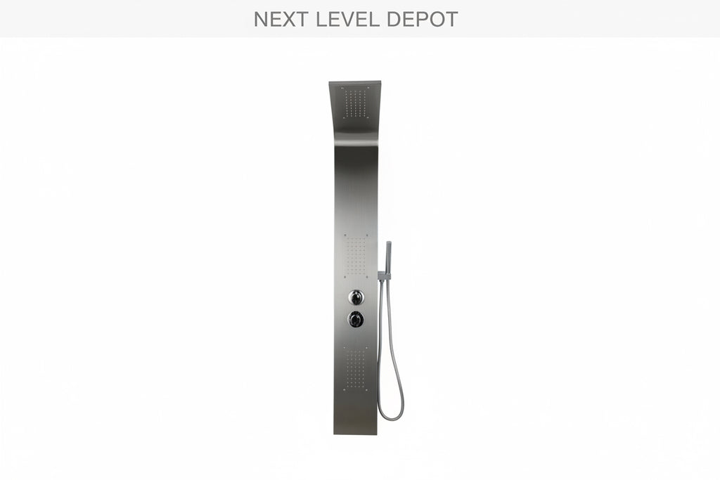 Modern Bathroom Shower Column Tower Panel System With Hand held Massage