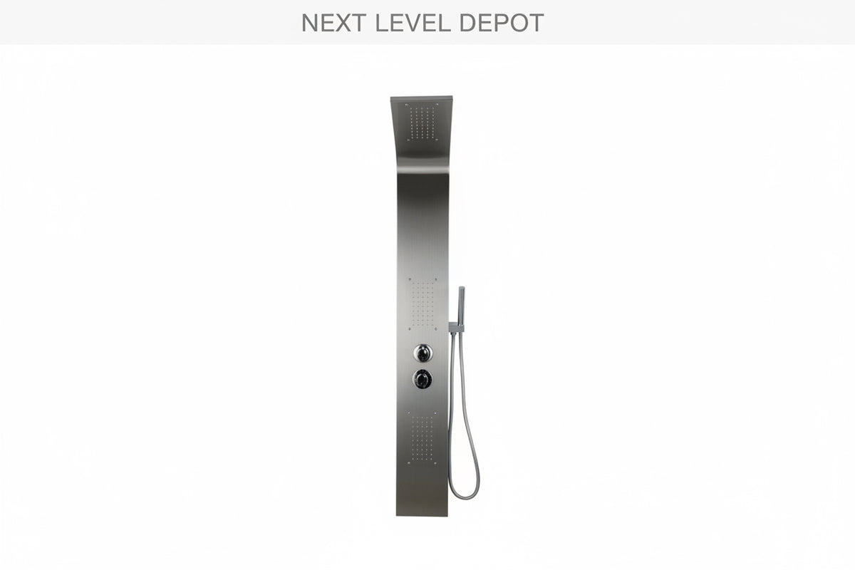 Modern Bathroom Shower Column Tower Panel System With Hand held Massage