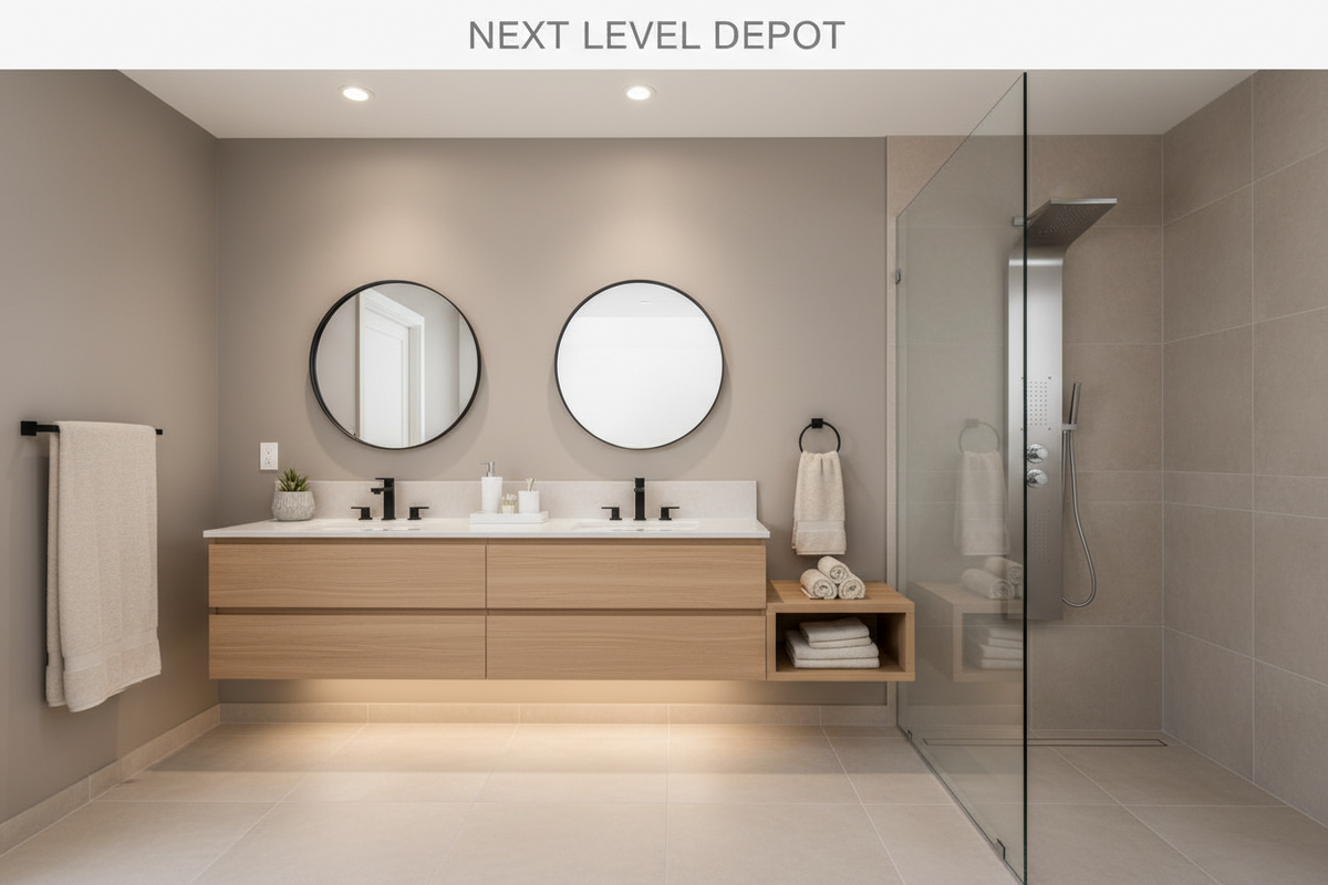 Modern Bathroom Shower Column Tower Panel System With Hand held Massage