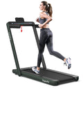 Costway 4.75HP 2 In 1 Folding Home Treadmill with Remote APP Control