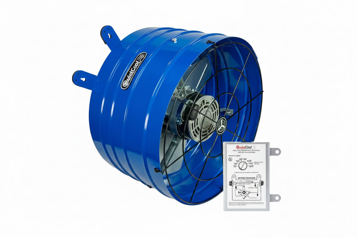QuietCool 1945 CFM 2-Speed Gable Mount Attic Fan