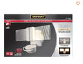 Defiant 270-Degree Integrated LED Bronze Outdoor Flood Light with ClearView Edgelit Translucent Light Panel Technology