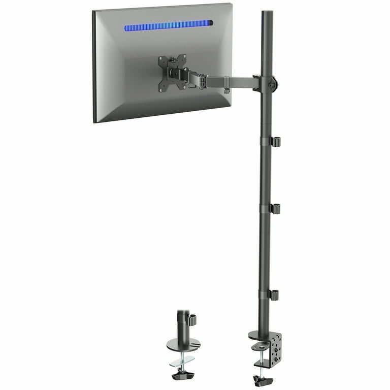 VIVO Single Monitor Mount Extra Tall Adjustable Stand Fits One Screen up to 32