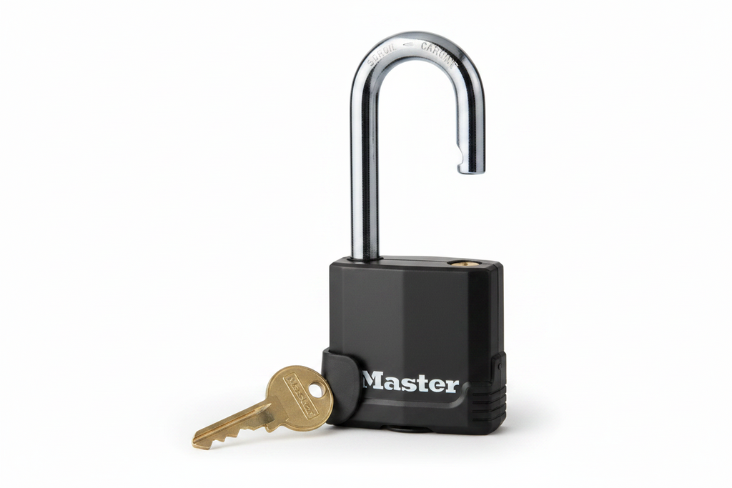 Master Lock Heavy Duty Outdoor Covered Padlock with Key