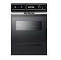 Summit Appliance 24 in. Single Gas Wall Oven in Black