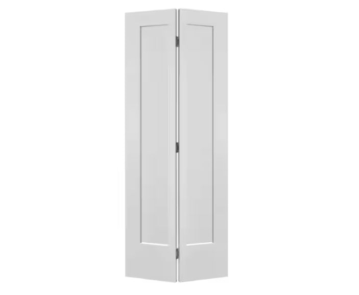 Masonite 27.5 in. x 80 in. 2 Panel Lincoln Park Primed Hollow Core Composite Bi-fold Interior Door