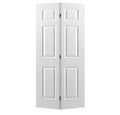 Masonite 36 in. x 80 in. 6 Panel Painted White Hollow-Core Textured Composite Bi-fold Interior Door