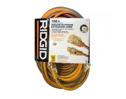 RIDGID 100 ft. 12/3 Extension Cord