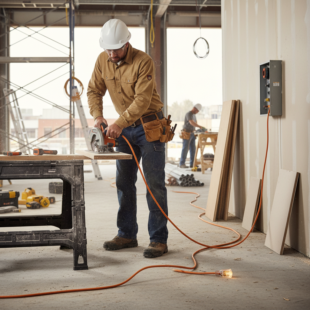 RIDGID 100 ft. 12/3 Extension Cord