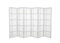 Red Lantern 5 ft. White 6-Panel Room Divider