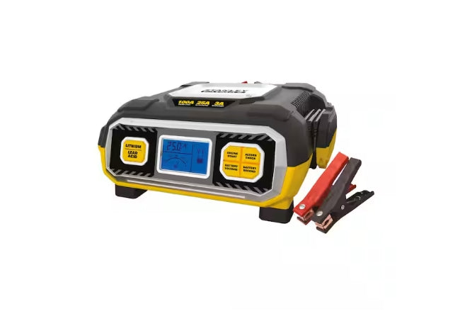 Stanley 100 Amp Battery Charger & Maintainer For Lead Acid & Lithium Batteries