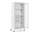 Storage Cabinet with Wheels and Adjustable Shelves